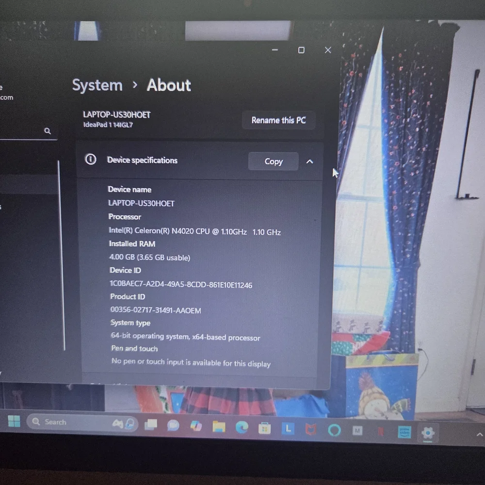 Lenovo Gray Laptop